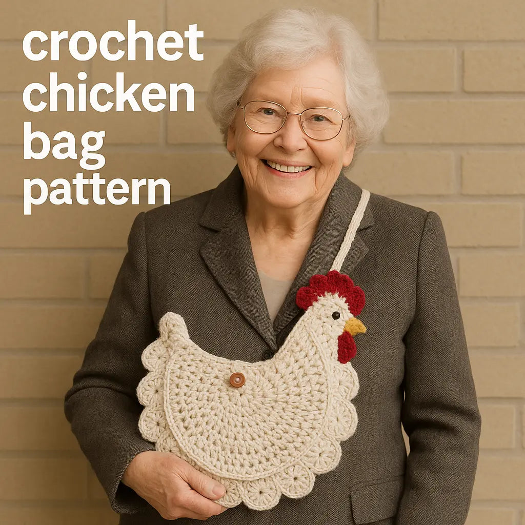 crochet chicken bag pattern only U.S terms The Crochet Nook