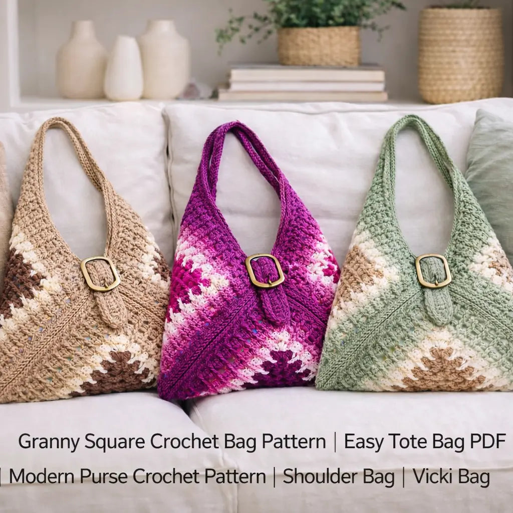 Granny Square Crochet Bag Pattern – PDF Download Bernat