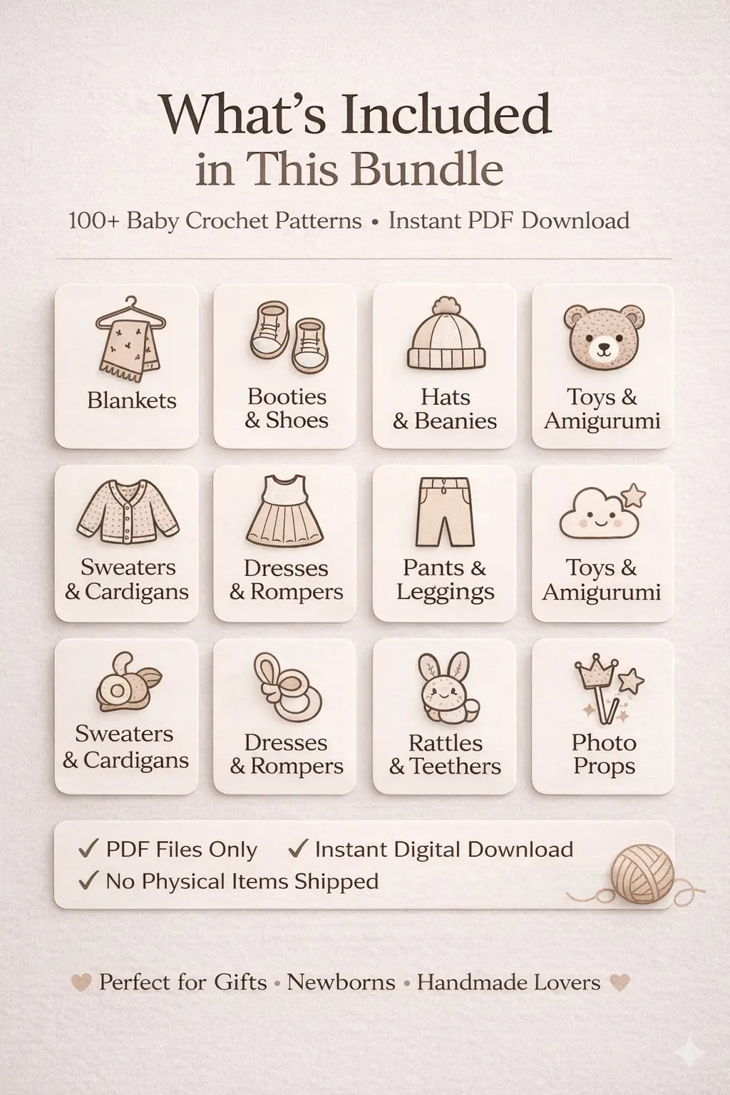 100+ Baby Crochet Patterns Bundle The Crochet Nook
