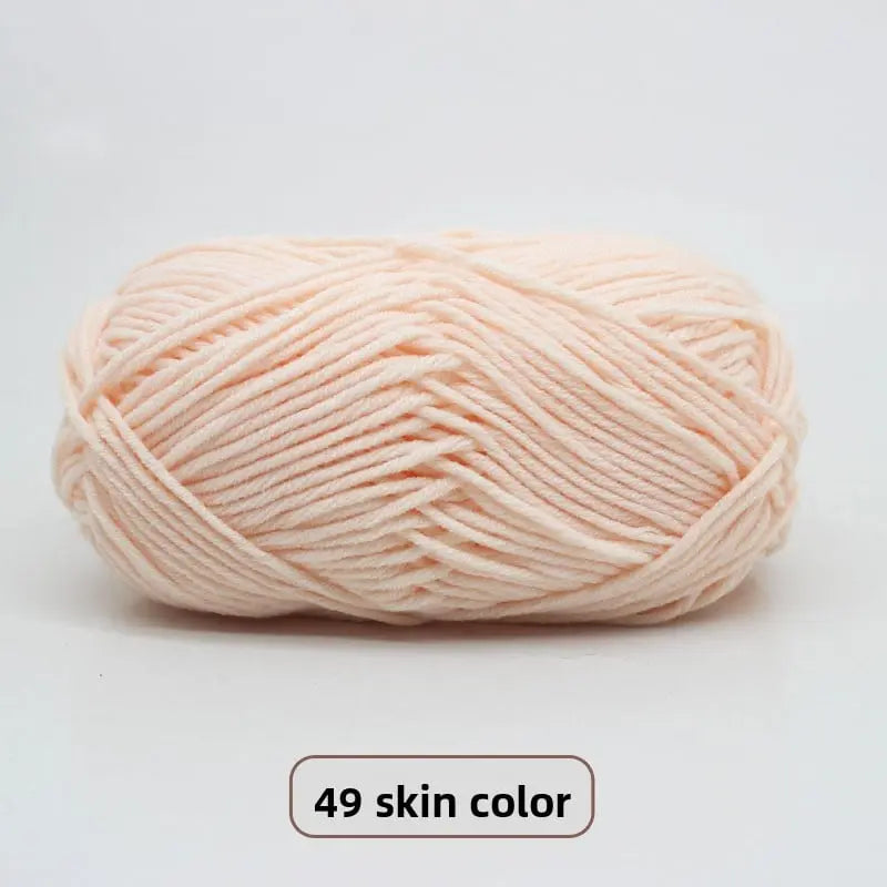 Five-Strand Milk Cotton Yarn for Knitting and DIY Crafts Crochet Nook