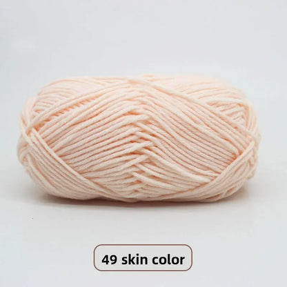 Five-Strand Milk Cotton Yarn for Knitting and DIY Crafts Crochet Nook