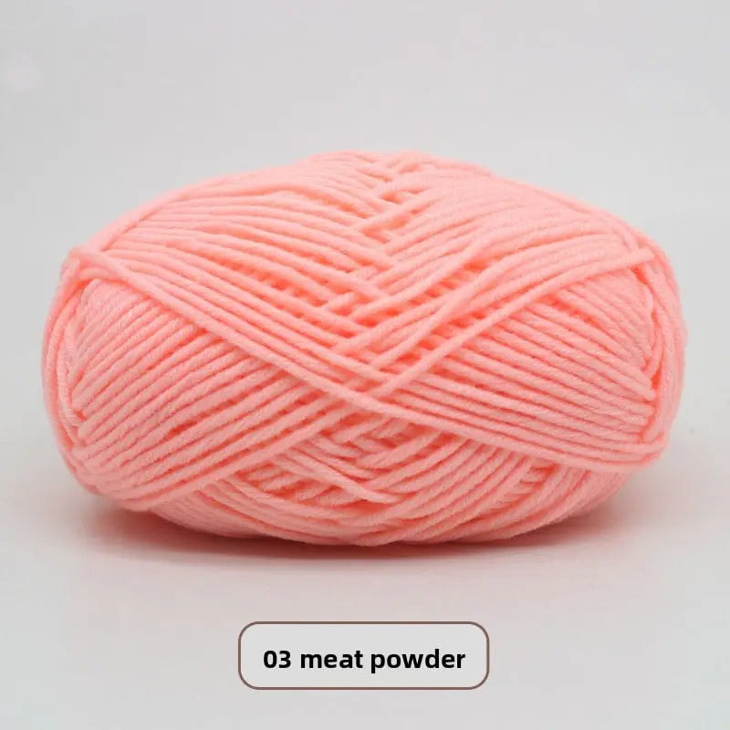 Five-Strand Milk Cotton Yarn for Knitting and DIY Crafts Crochet Nook