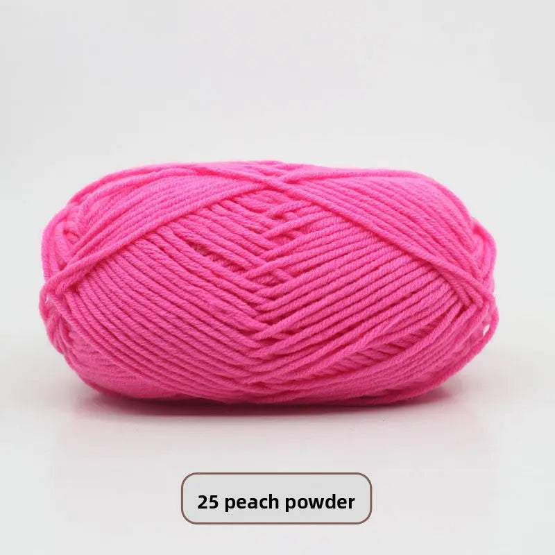 Five-Strand Milk Cotton Yarn for Knitting and DIY Crafts Crochet Nook