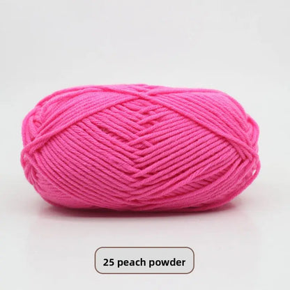 Five-Strand Milk Cotton Yarn for Knitting and DIY Crafts Crochet Nook