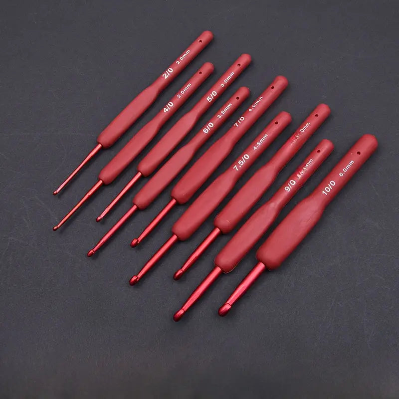 Red crochet DIY hand-weaving tool Crochet Nook