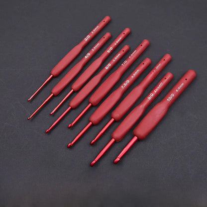 Red crochet DIY hand-weaving tool Crochet Nook