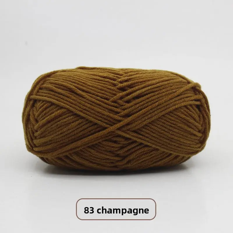 Five-Strand Milk Cotton Yarn for Knitting and DIY Crafts Crochet Nook