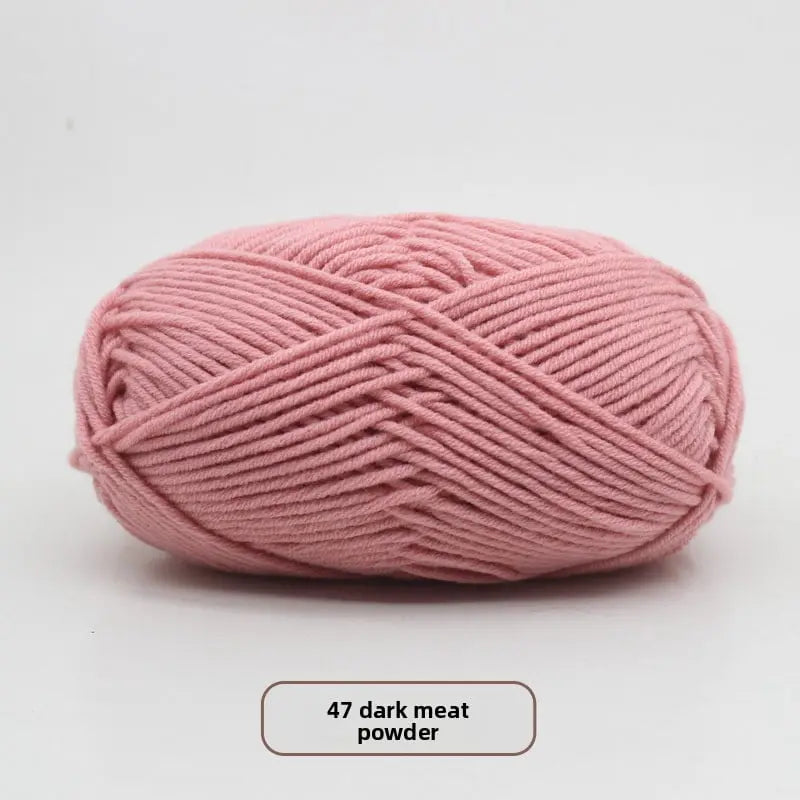 Five-Strand Milk Cotton Yarn for Knitting and DIY Crafts Crochet Nook