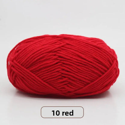 Five-Strand Milk Cotton Yarn for Knitting and DIY Crafts Crochet Nook