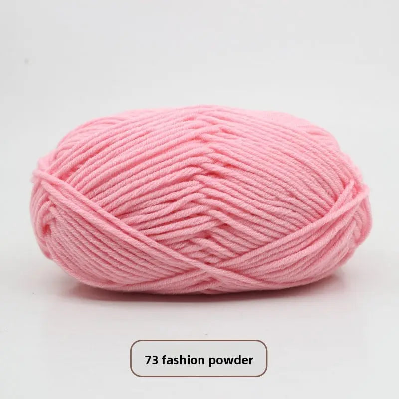 Five-Strand Milk Cotton Yarn for Knitting and DIY Crafts Crochet Nook