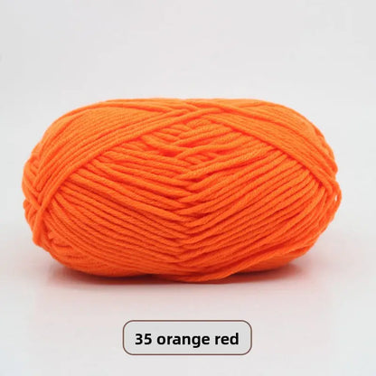 Five-Strand Milk Cotton Yarn for Knitting and DIY Crafts Crochet Nook
