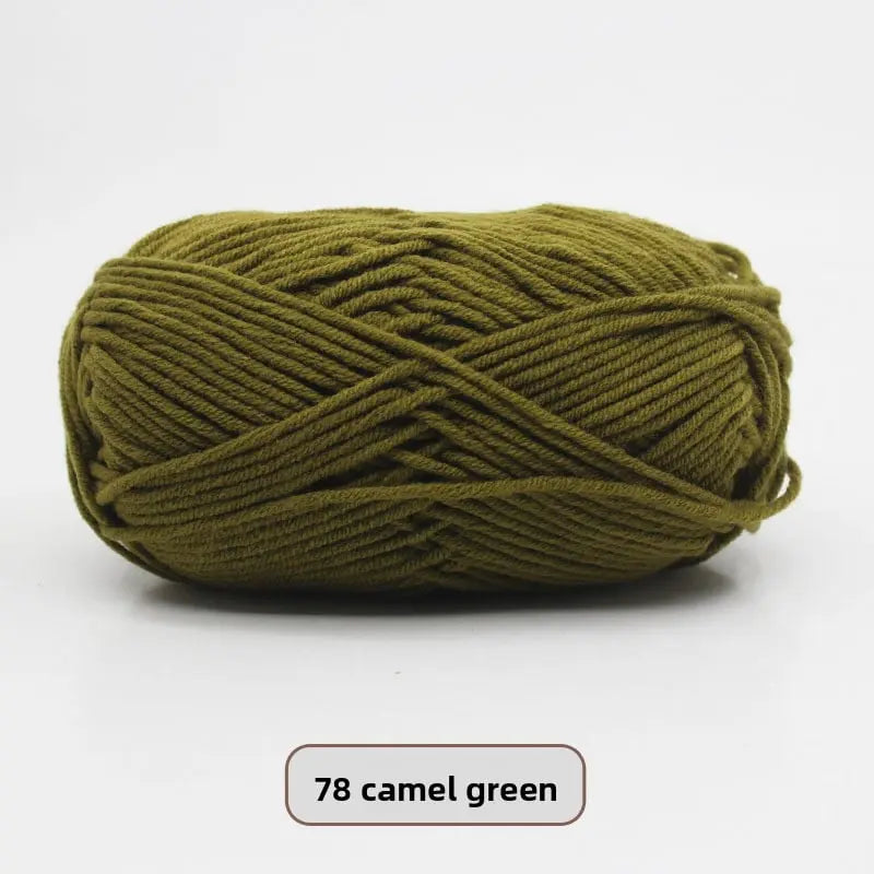 Five-Strand Milk Cotton Yarn for Knitting and DIY Crafts Crochet Nook