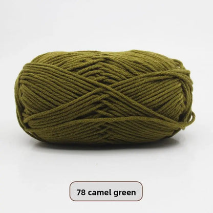 Five-Strand Milk Cotton Yarn for Knitting and DIY Crafts Crochet Nook