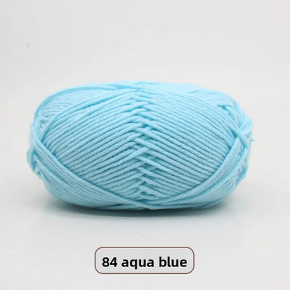 Five-Strand Milk Cotton Yarn for Knitting and DIY Crafts Crochet Nook