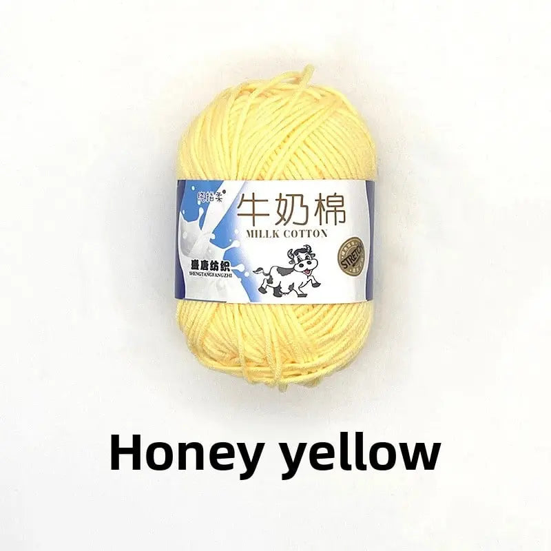 Five-Strand Milk Cotton Yarn for Knitting and DIY Crafts Crochet Nook