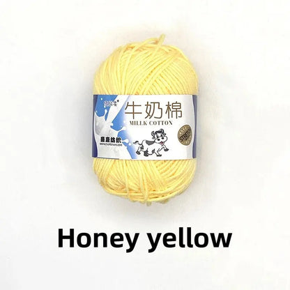 Five-Strand Milk Cotton Yarn for Knitting and DIY Crafts Crochet Nook