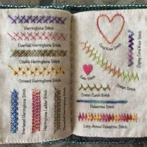 Embroidery Stitch Guide Book with Needlework Kit Crochet Nook