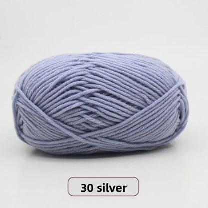 Five-Strand Milk Cotton Yarn for Knitting and DIY Crafts Crochet Nook