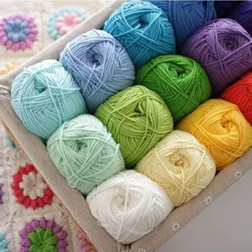 Five-Strand Milk Cotton Yarn for Knitting and DIY Crafts Crochet Nook