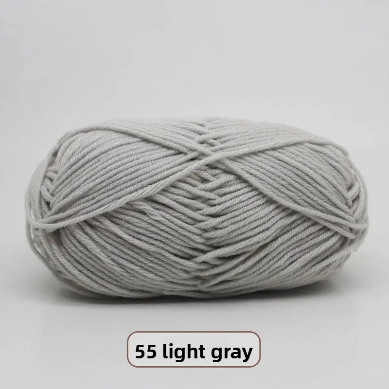 Five-Strand Milk Cotton Yarn for Knitting and DIY Crafts Crochet Nook