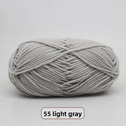 Five-Strand Milk Cotton Yarn for Knitting and DIY Crafts Crochet Nook
