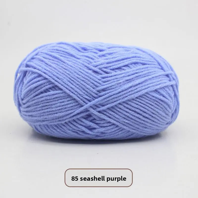 Five-Strand Milk Cotton Yarn for Knitting and DIY Crafts Crochet Nook