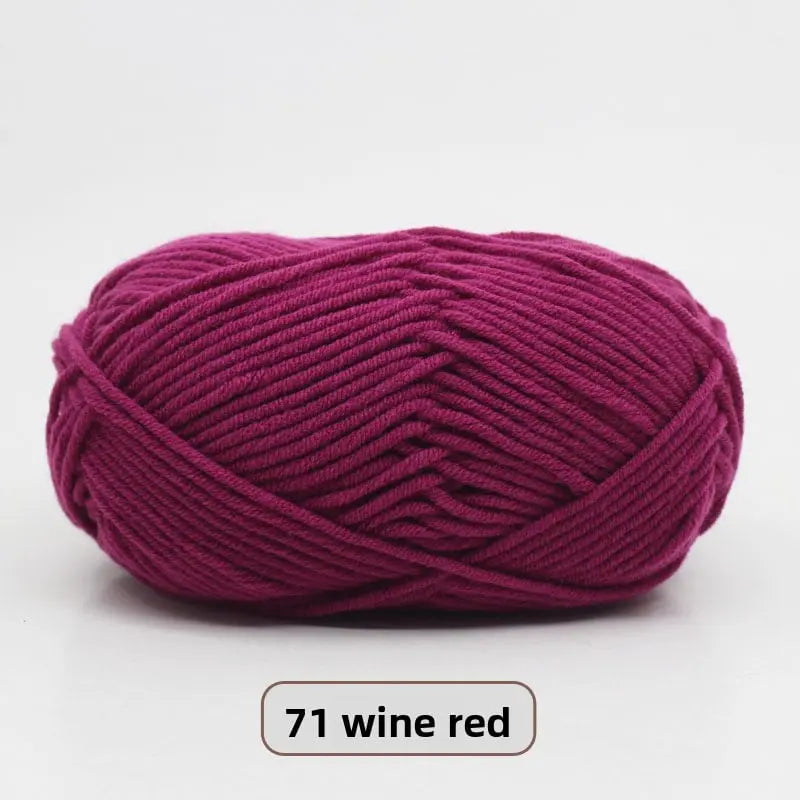 Five-Strand Milk Cotton Yarn for Knitting and DIY Crafts Crochet Nook