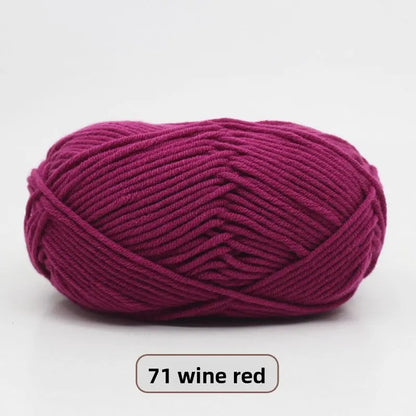 Five-Strand Milk Cotton Yarn for Knitting and DIY Crafts Crochet Nook