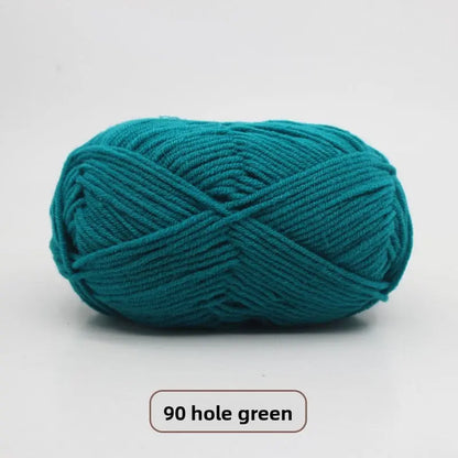 Five-Strand Milk Cotton Yarn for Knitting and DIY Crafts Crochet Nook