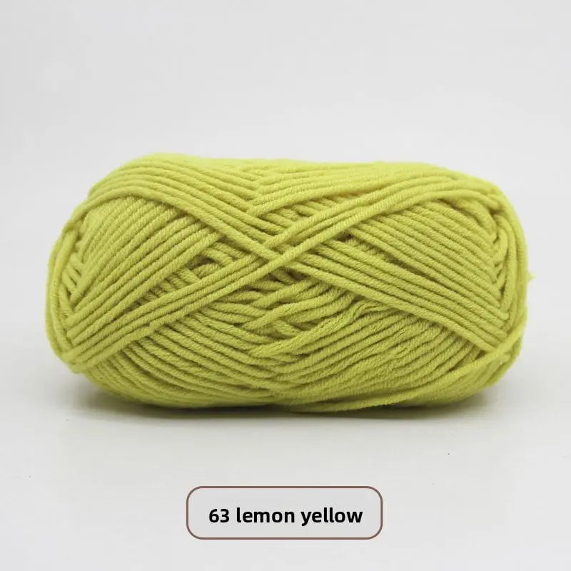 Five-Strand Milk Cotton Yarn for Knitting and DIY Crafts Crochet Nook