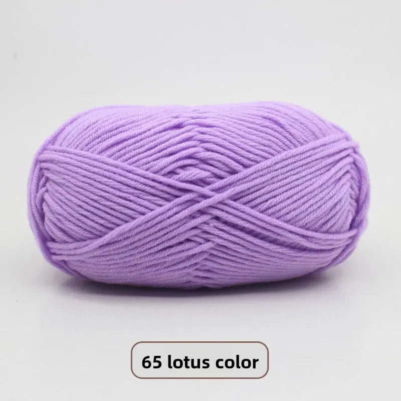 Five-Strand Milk Cotton Yarn for Knitting and DIY Crafts Crochet Nook