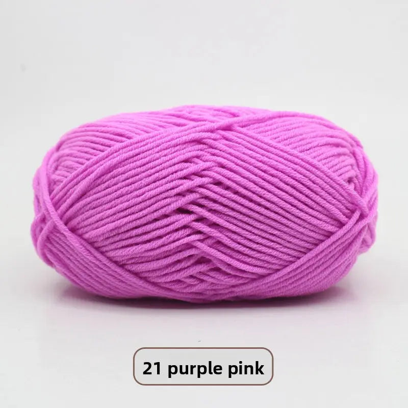 Five-Strand Milk Cotton Yarn for Knitting and DIY Crafts Crochet Nook