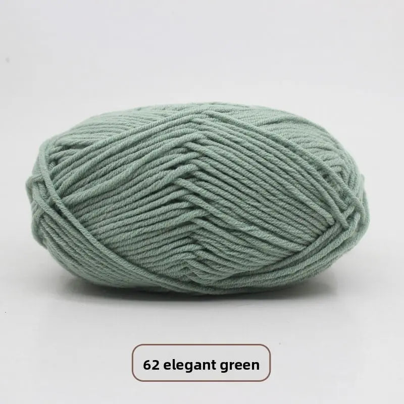 Five-Strand Milk Cotton Yarn for Knitting and DIY Crafts Crochet Nook