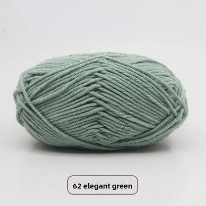 Five-Strand Milk Cotton Yarn for Knitting and DIY Crafts Crochet Nook