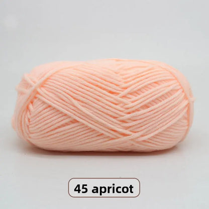 Five-Strand Milk Cotton Yarn for Knitting and DIY Crafts Crochet Nook