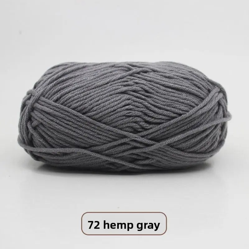 Five-Strand Milk Cotton Yarn for Knitting and DIY Crafts Crochet Nook