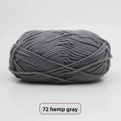 Five-Strand Milk Cotton Yarn for Knitting and DIY Crafts Crochet Nook