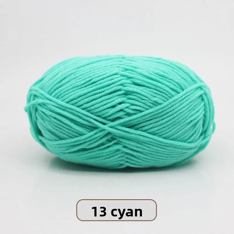 Five-Strand Milk Cotton Yarn for Knitting and DIY Crafts Crochet Nook