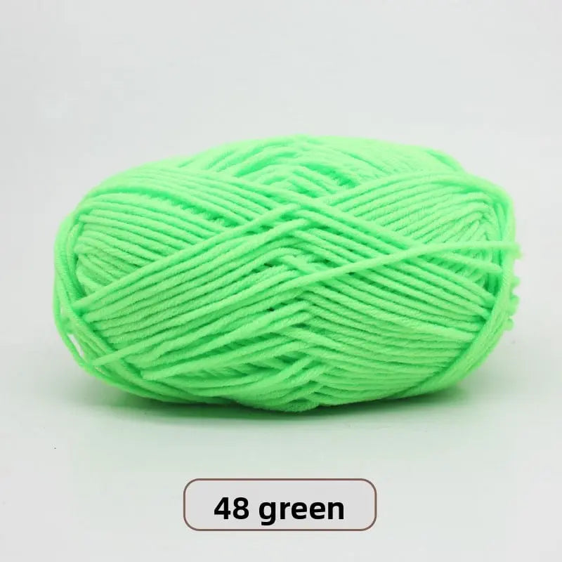 Five-Strand Milk Cotton Yarn for Knitting and DIY Crafts Crochet Nook