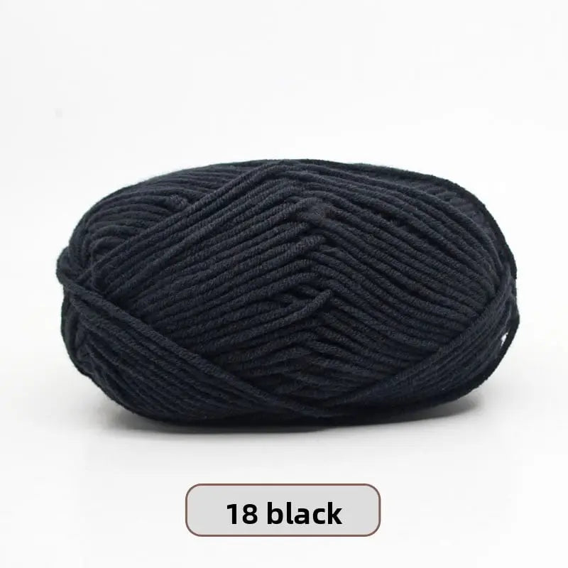 Five-Strand Milk Cotton Yarn for Knitting and DIY Crafts Crochet Nook