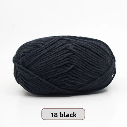 Five-Strand Milk Cotton Yarn for Knitting and DIY Crafts Crochet Nook