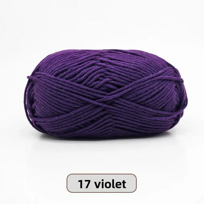 Five-Strand Milk Cotton Yarn for Knitting and DIY Crafts Crochet Nook