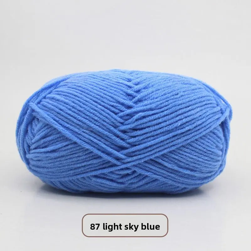 Five-Strand Milk Cotton Yarn for Knitting and DIY Crafts Crochet Nook