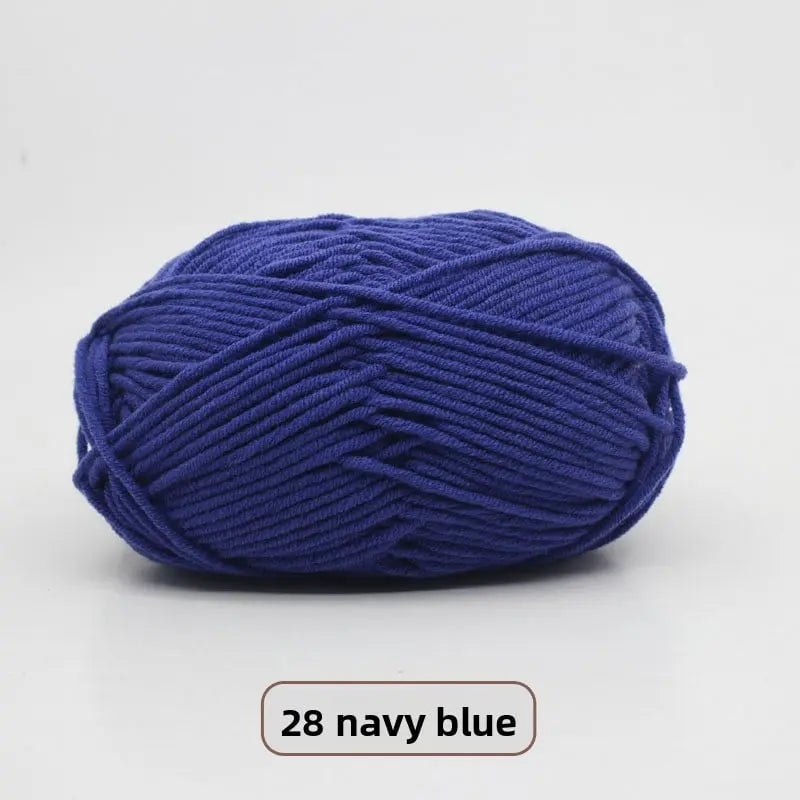 Five-Strand Milk Cotton Yarn for Knitting and DIY Crafts Crochet Nook