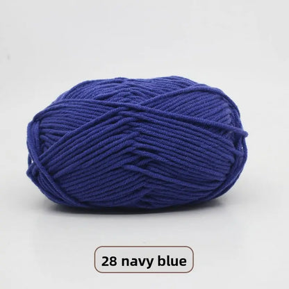 Five-Strand Milk Cotton Yarn for Knitting and DIY Crafts Crochet Nook