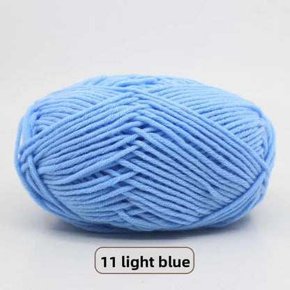 Five-Strand Milk Cotton Yarn for Knitting and DIY Crafts Crochet Nook