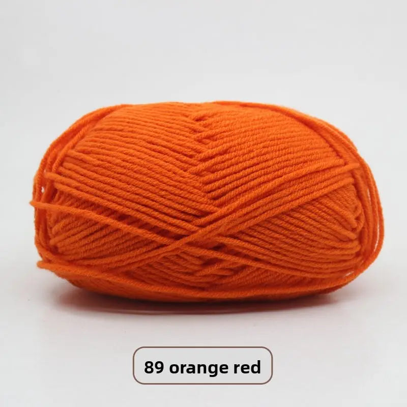 Five-Strand Milk Cotton Yarn for Knitting and DIY Crafts Crochet Nook