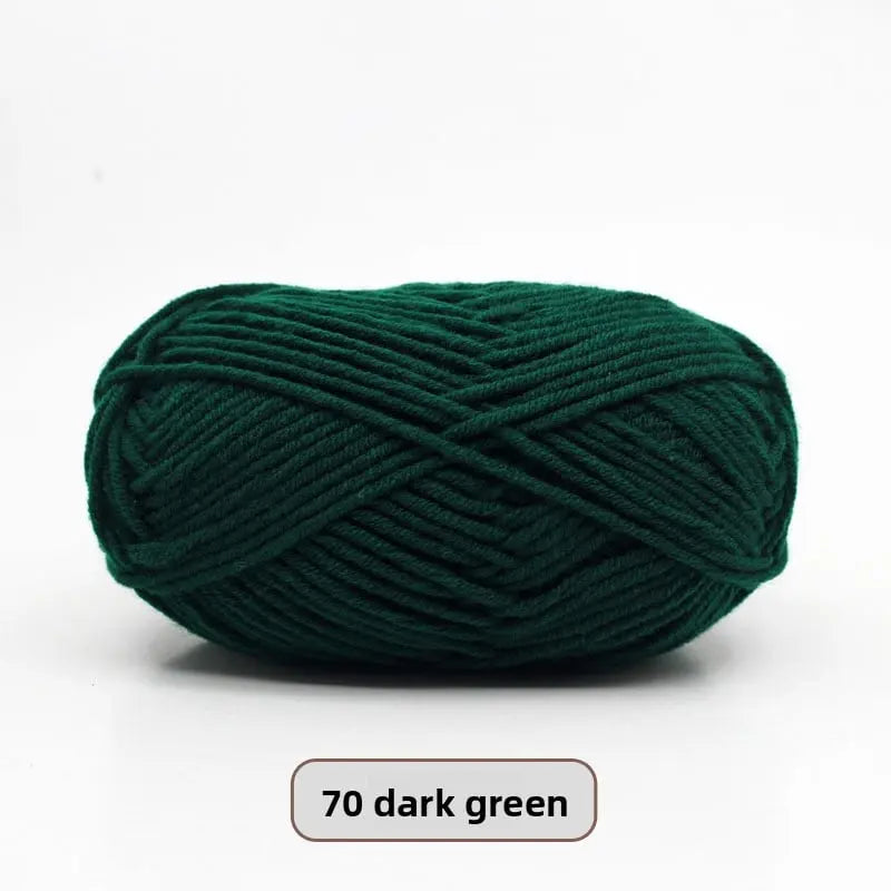 Five-Strand Milk Cotton Yarn for Knitting and DIY Crafts Crochet Nook