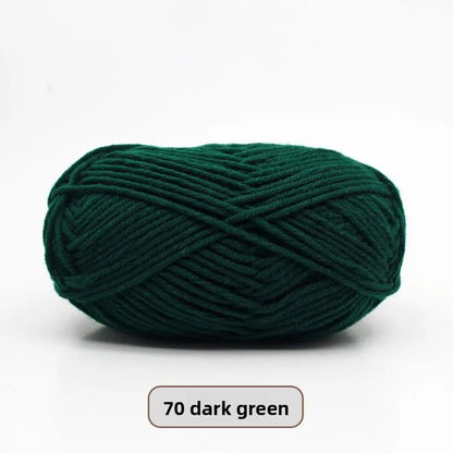 Five-Strand Milk Cotton Yarn for Knitting and DIY Crafts Crochet Nook