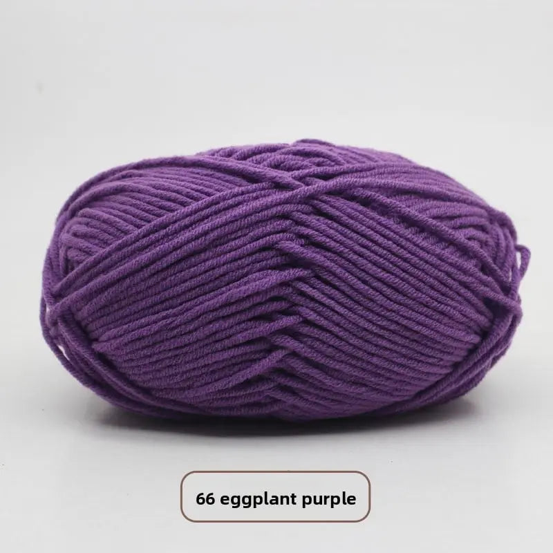 Five-Strand Milk Cotton Yarn for Knitting and DIY Crafts Crochet Nook